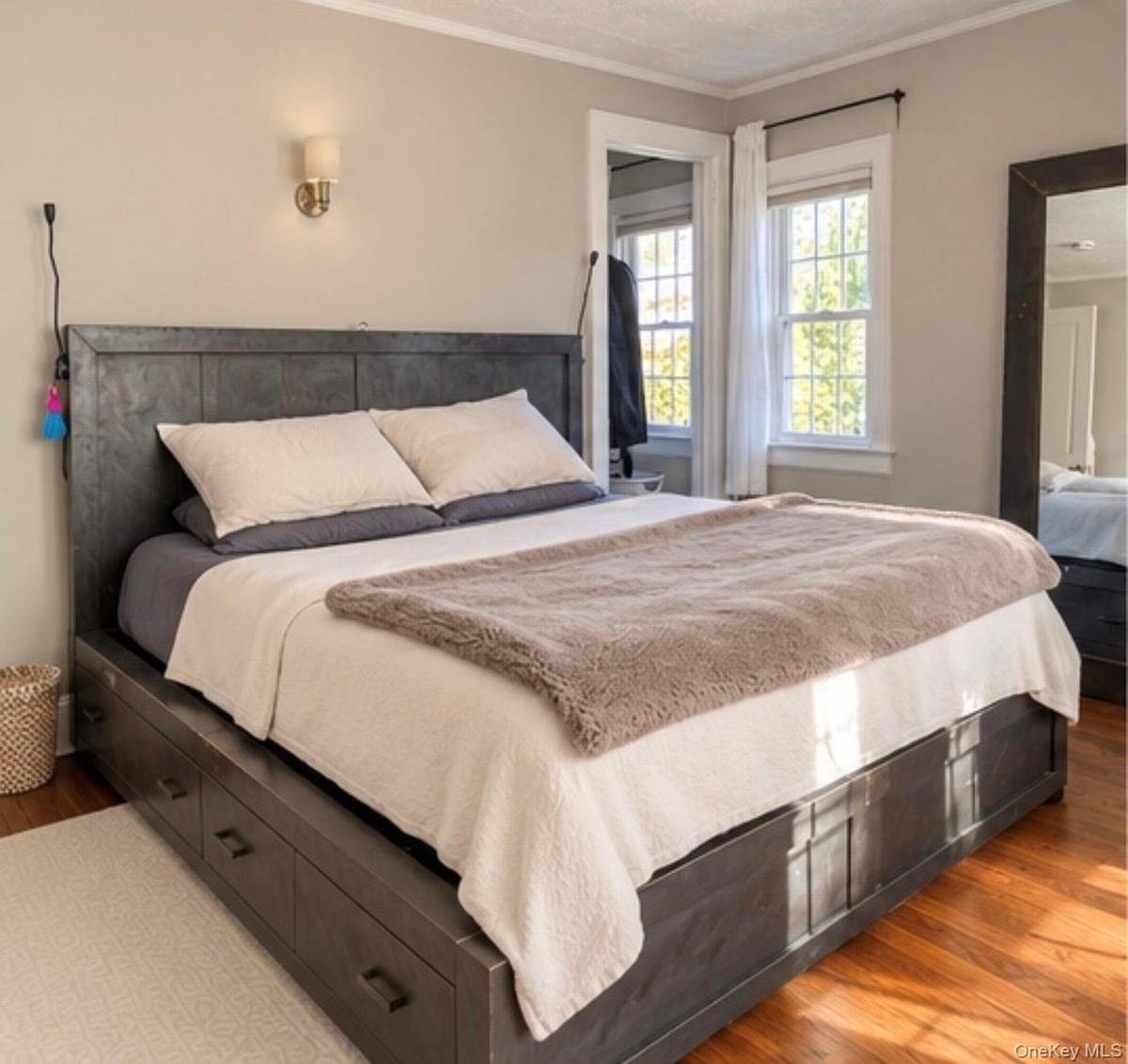 bedroom 1 with walk in closet