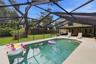 Beautiful pool with covered lanai