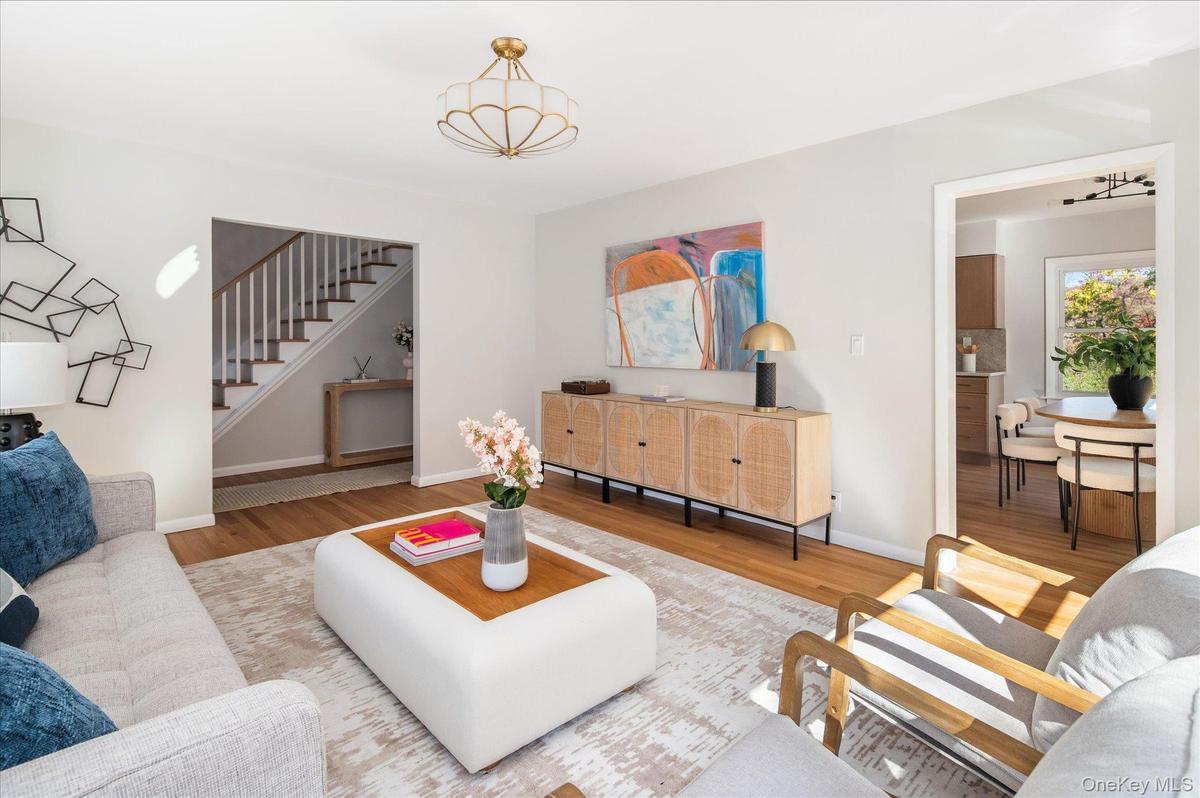 Living Room with View of Kitchen