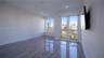 Master Bedroomflooring, recessed lighting, multi-pane windows, and a glass-paned door opening to an exterior balcony with a metal railing