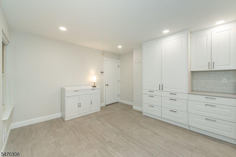 Eat in kitchen to the garage