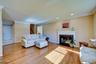living room with fireplace