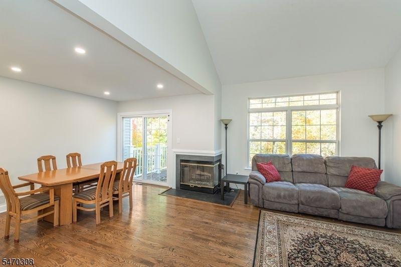 Large living and dining rooms