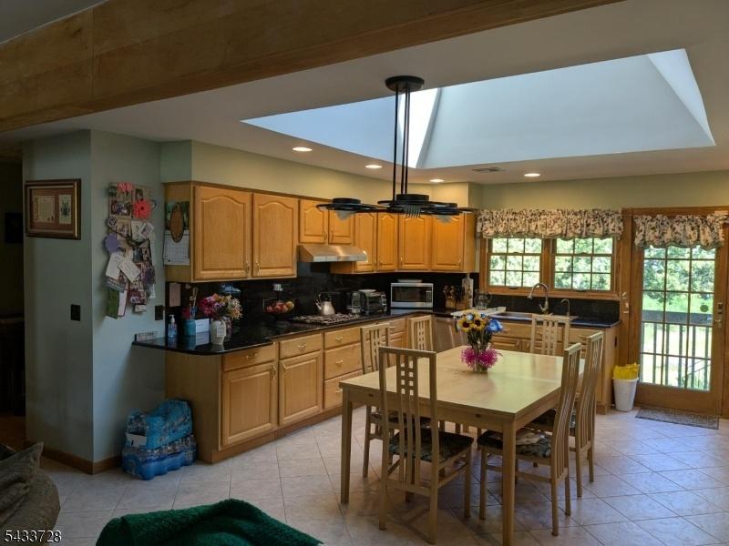 kitchen with door to patio