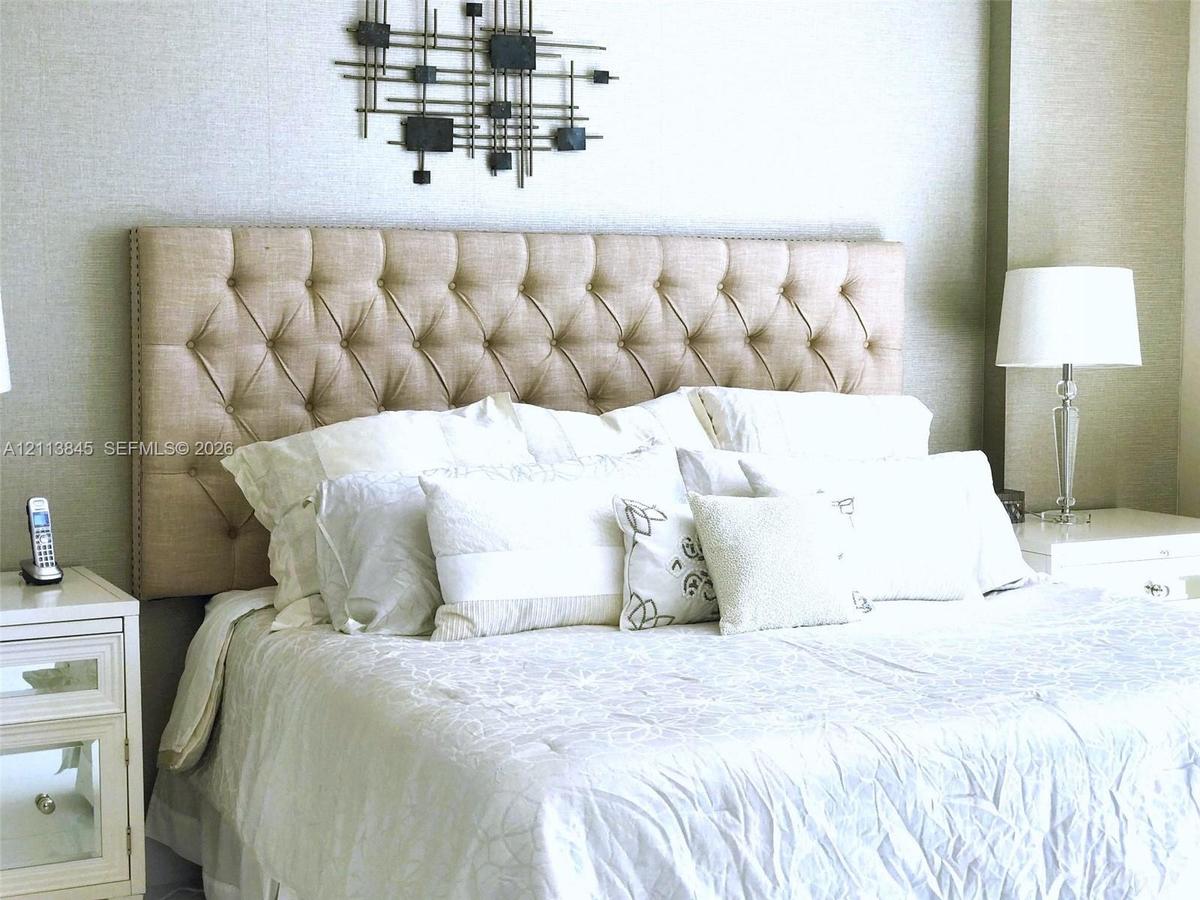 Textured wall coverings paired with a neutral color palette