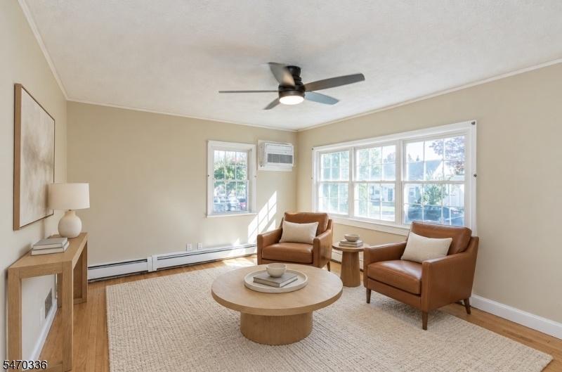 Living room staged