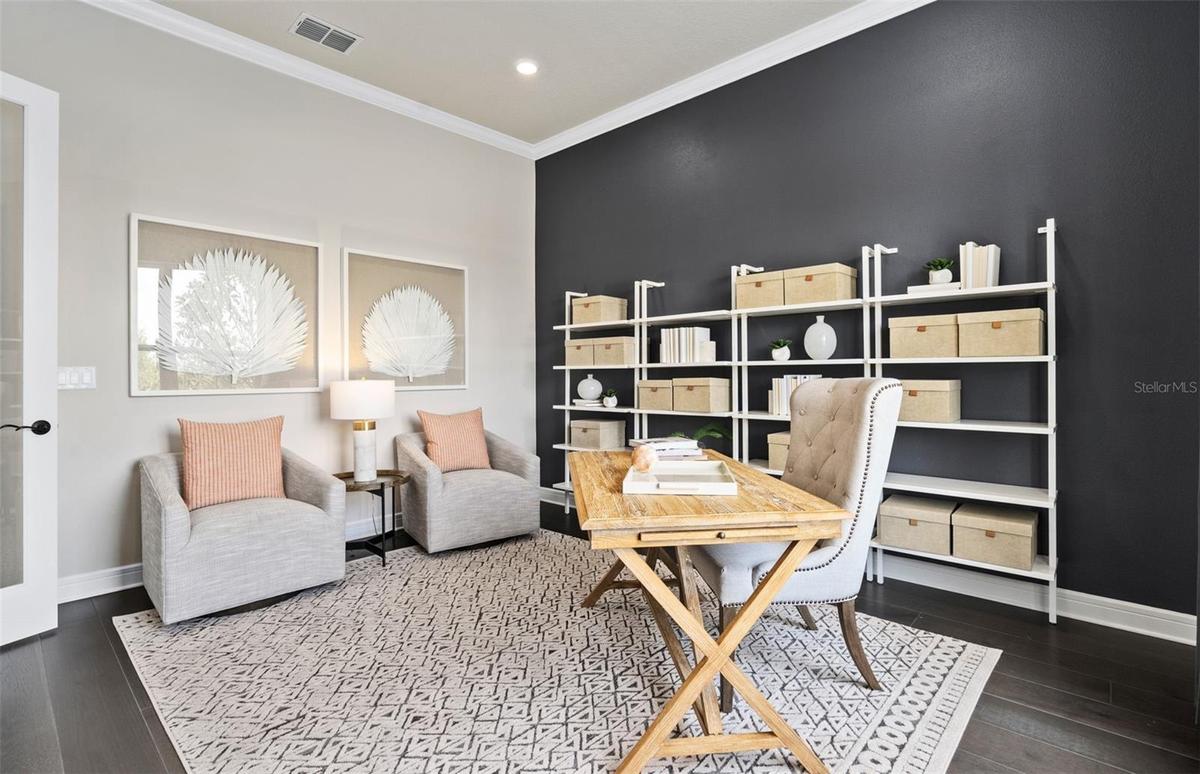 Model Home Design Only. Pictures and furnishings are for illustrative purposes only. Elevations, colors and options may vary. Furniture is for model h