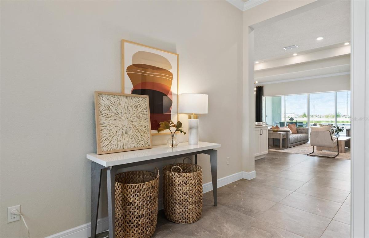 Model Home Design Only. Pictures and furnishings are for illustrative purposes only. Elevations, colors and options may vary. Furniture is for model h