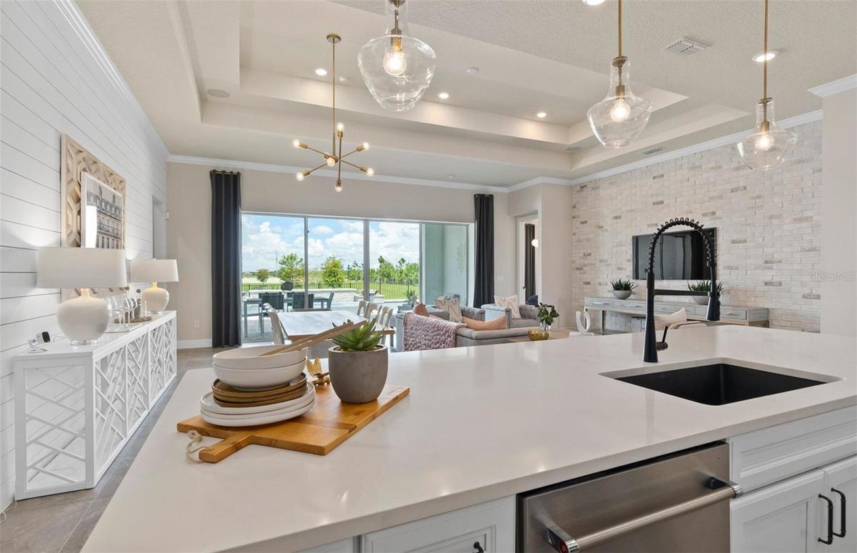 Model Home Design Only. Pictures and furnishings are for illustrative purposes only. Elevations, colors and options may vary. Furniture is for model h