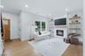 Family room with fireplace