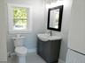 Powder room w/stack wash/dry