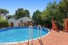 Deck around pool
