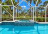 Pool with Raised Hot Tub