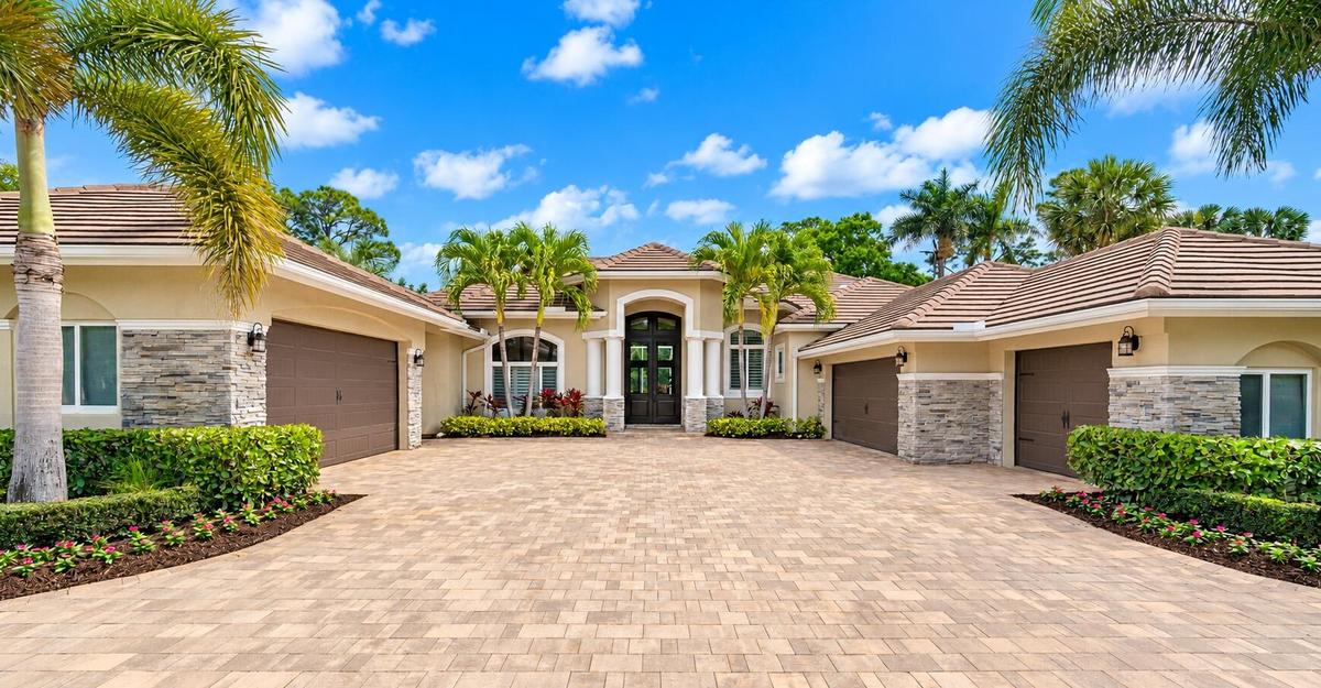 Expansive Driveway to Front Door