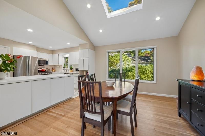 Dining open to kitchen