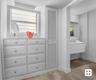 2nd Bedroom Ensuite Bathroom and dressing area.