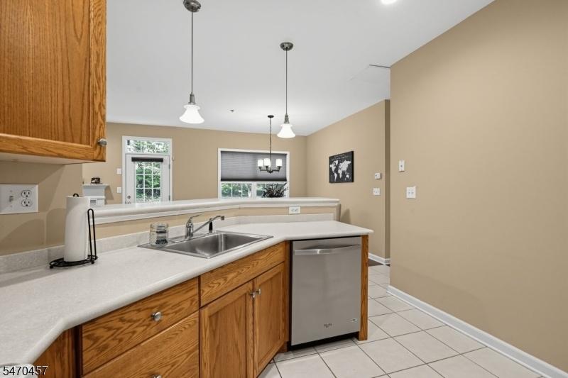 Kitchen open to living space