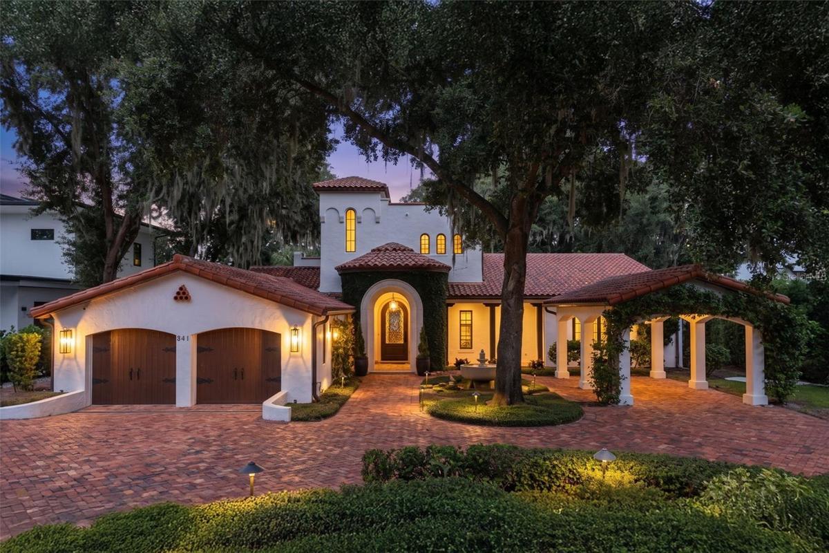 Exterior sunset shot of 541 Virginia Drive