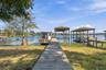 Dock with lift and water