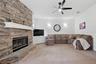 Family room with surround sound
