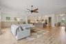 Living/dining/kitchen wrapped in designer elements