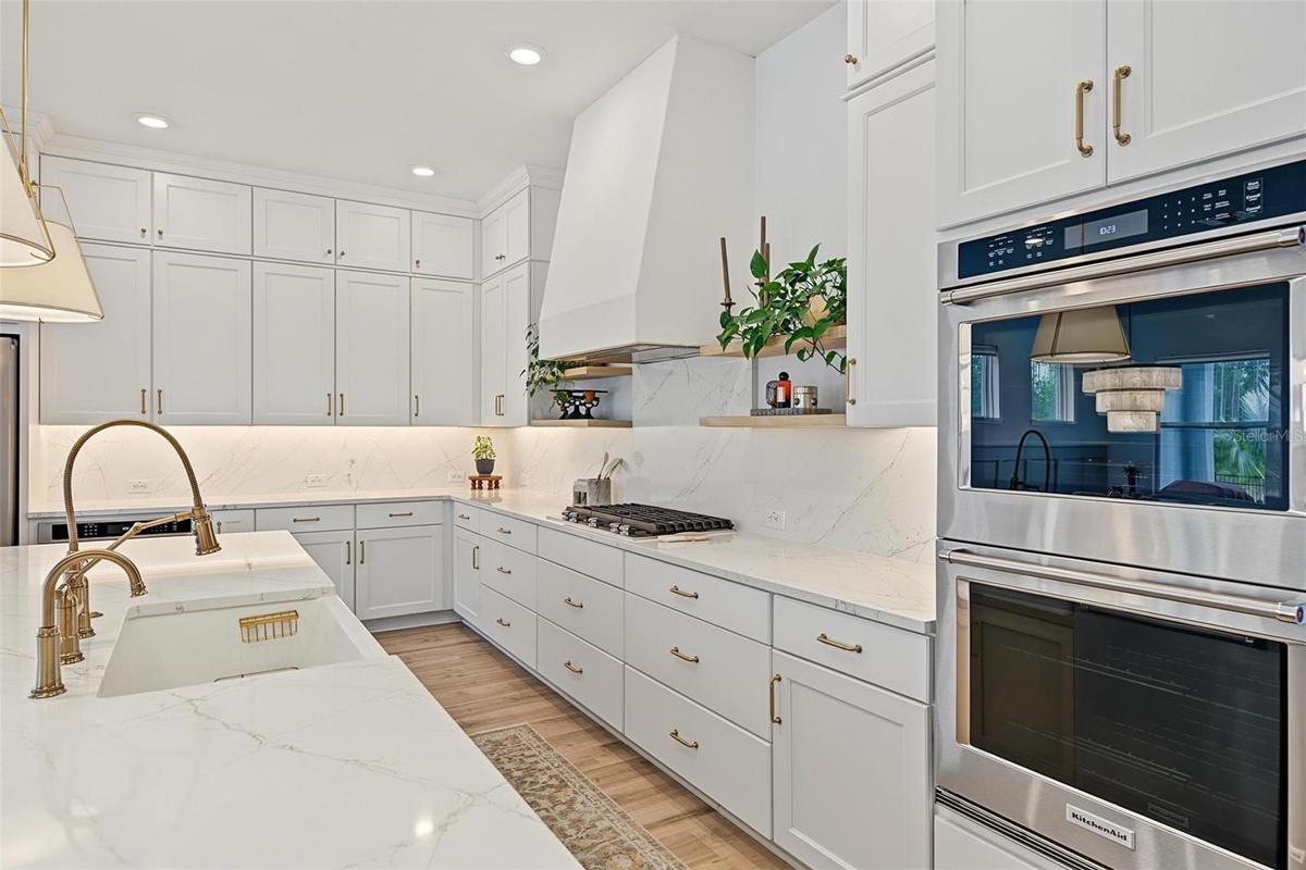 More than ample counter and cabinet space