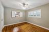 Secondary bedroom overlooks backyard and indoor pub area
