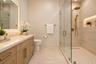 Virtually staged primary shower