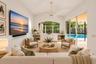 Virtually staged family room