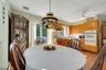 Kitchen with sliders to deck