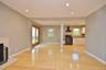 View from living room to dining room and kitchen