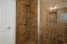 Large, tiled, walk in shower