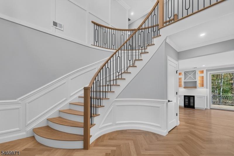 Custom stairwell/ guest closet