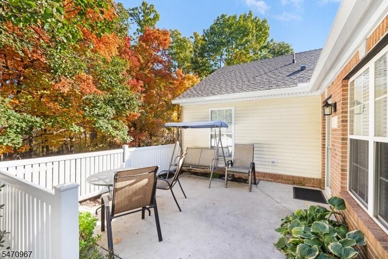 Patio at entrance of unit