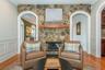 Two Sided Stone Fireplace