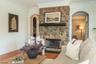 Two Sided Stone Fireplace