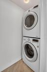 Stackable washer and dryer unit.