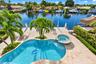 Beautiful view of pool and water from balcony