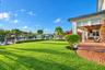 Zoysia plush grassy area with plenty of room to play!