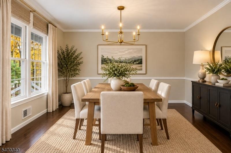 AI Virtually Staged Dining Rm