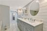 Master Bathroom, dual sinks, walk-in closet, walk-in shower.