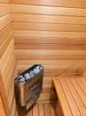 Sauna in walk-out level bathroom
