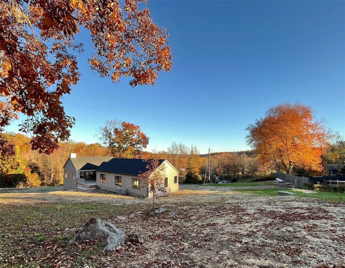 Fall View of Home from Top of the Property