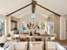 Dining Area is Light Filled from All Sides with Vaulted Ceiling