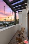Primary balcony at dusk