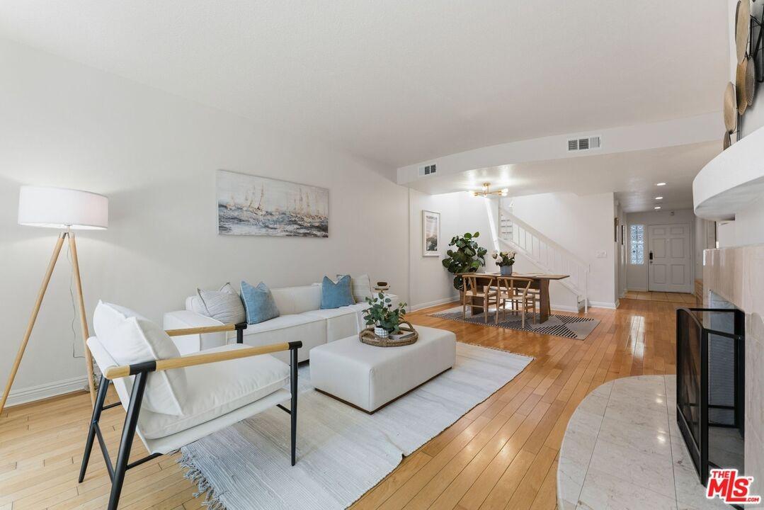 Open-concept living and dining