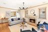 Living with fireplace