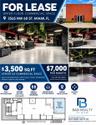 Commercial Lease Listing. Providing building specifications, floor plan, and service terms for the property