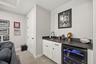 Wet bar in bonus room