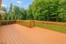 Deck overlooking 1.05 acre lot